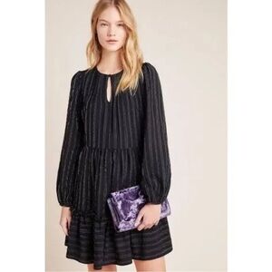 Anthropologie Ro&De Pippa Tiered Tunic Dress Size Medium